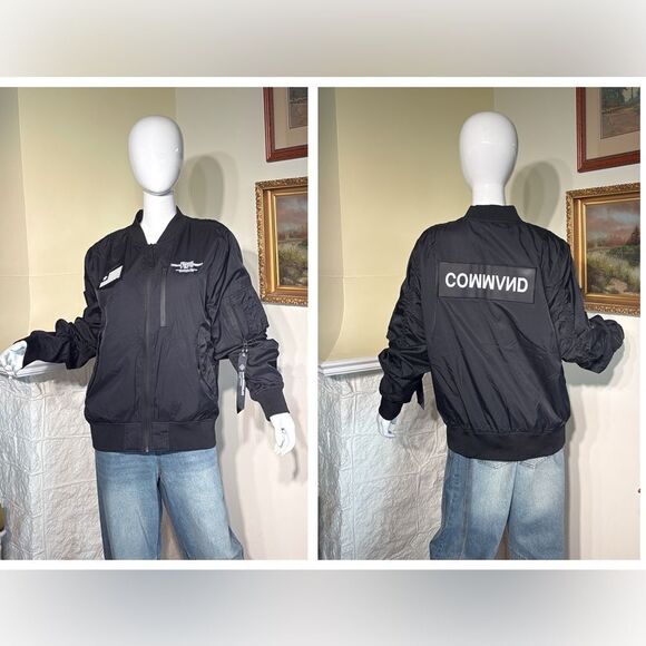 NWOT Alpha Industries - Black Chocoolate - Flyers MA-1 Bomber Jacket Unisex - Picture 1 of 15